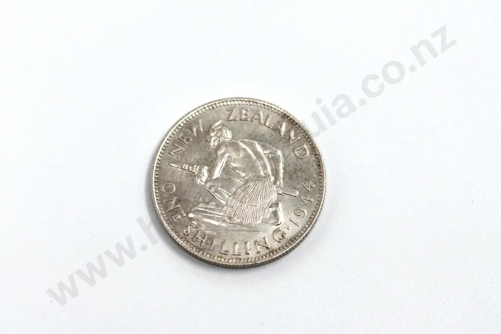 1944 shilling, uncirculated with mint lustre. C.V. $400 Image 1++