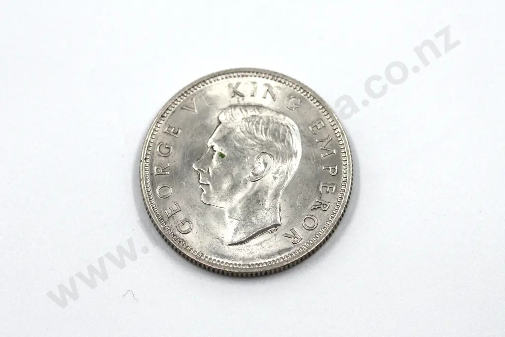 1937 florin, almost uncirculated with mint lustre. C.V. $250 Image 1++