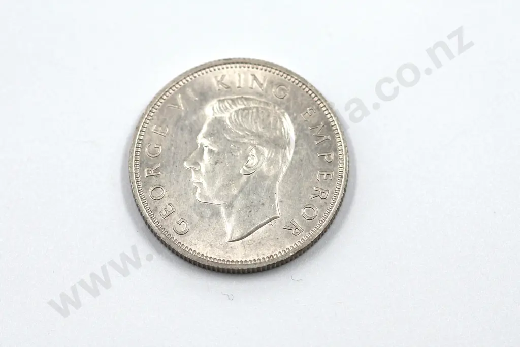 1941 florin, uncirculated with mint lustre. C.V. $400 Image 1++