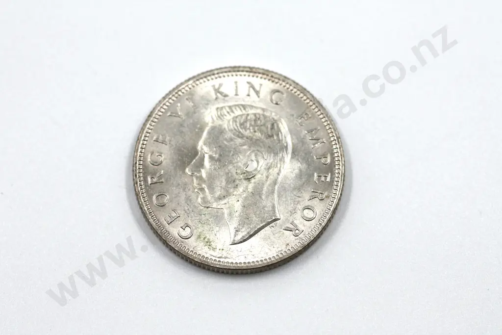 1944 florin, almost uncirculated with mint lustre. C.V. $500 Image 1++