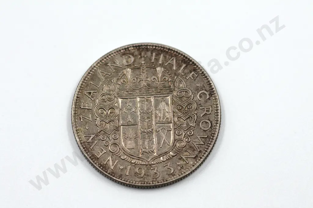 1933 halfcrown, almost uncirculated with mint lustre. C.V. $350 Image 1++