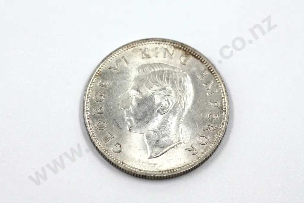 1942 halfcrown, almost uncirculated with mint lustre. C.V. $225 Image 1++
