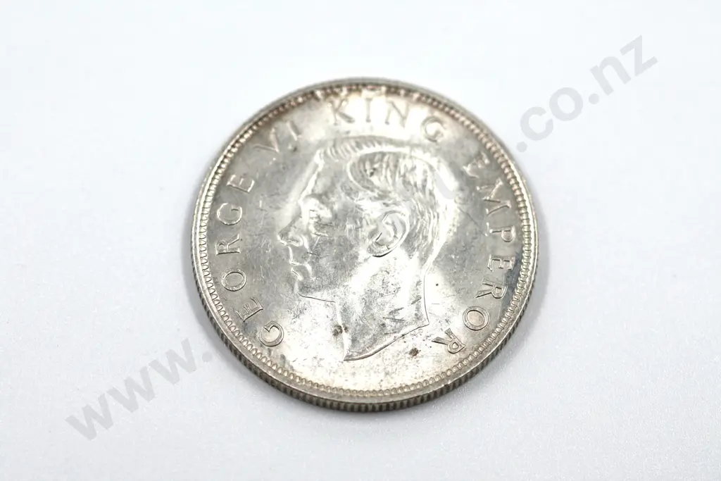 1943 halfcrown, brilliant uncirculated with full mint lustre. C.V. $425 Image 1++