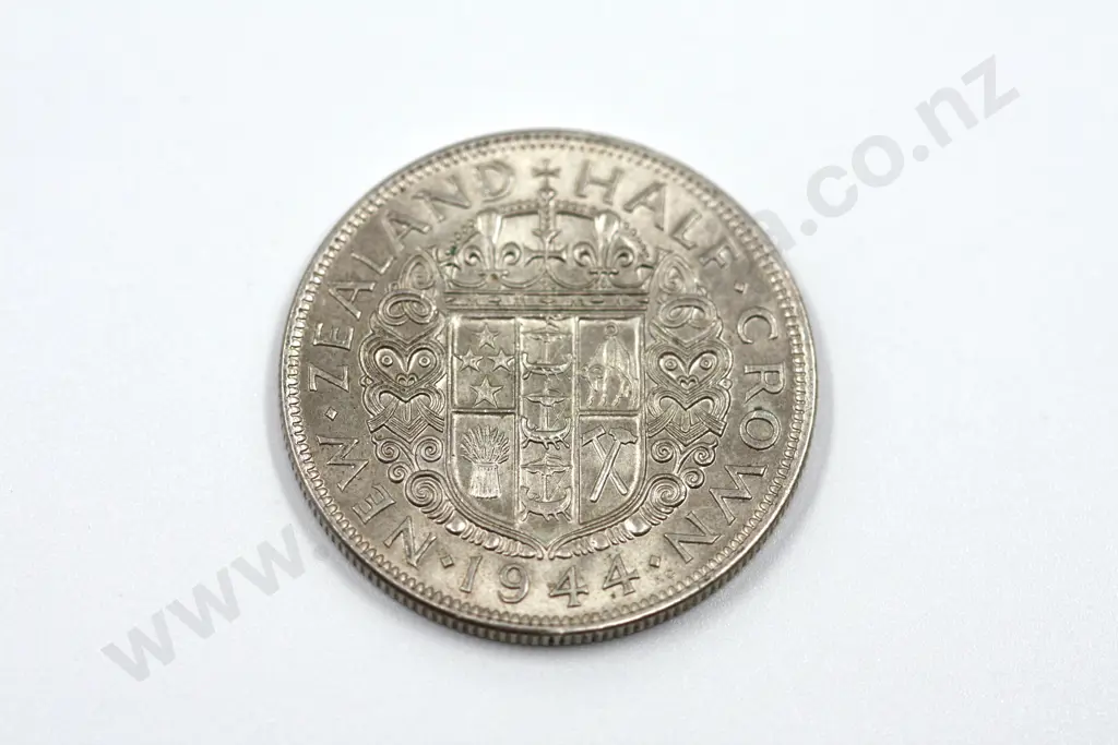1944 halfcrown, almost uncirculated with mint lustre. C.V. $750 Image 1++