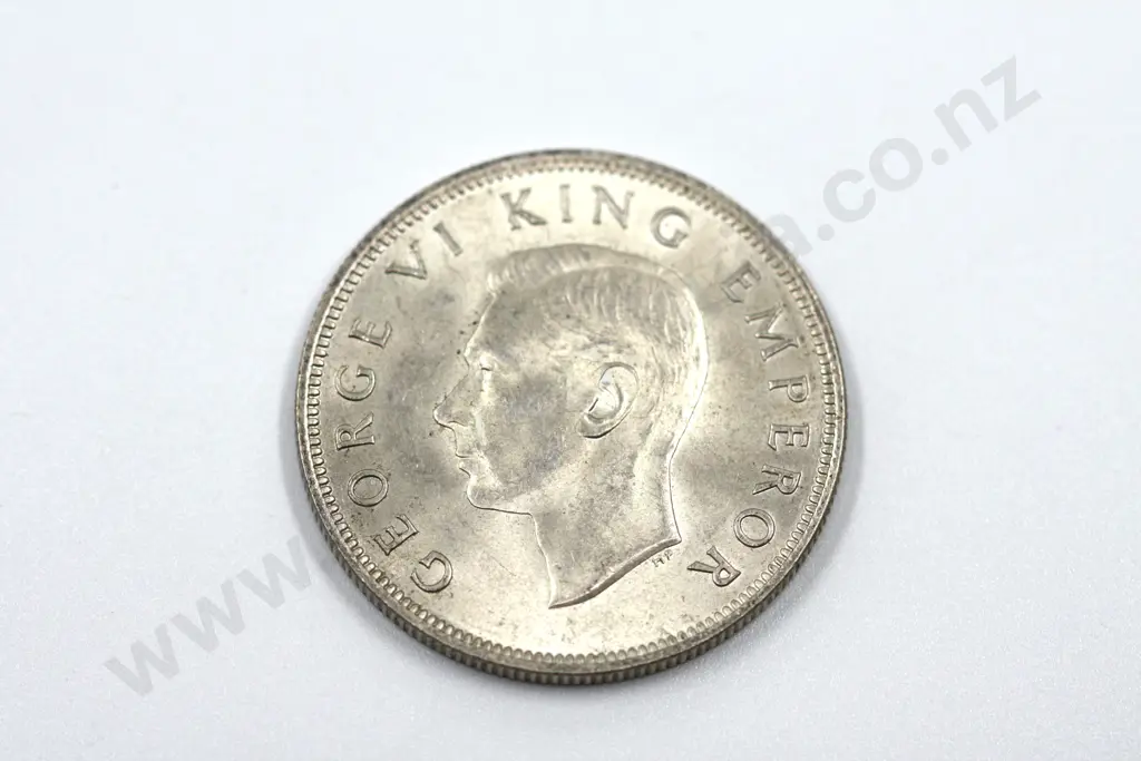 1945 halfcrown, almost uncirculated with mint lustre. C.V. $225 Image 1++