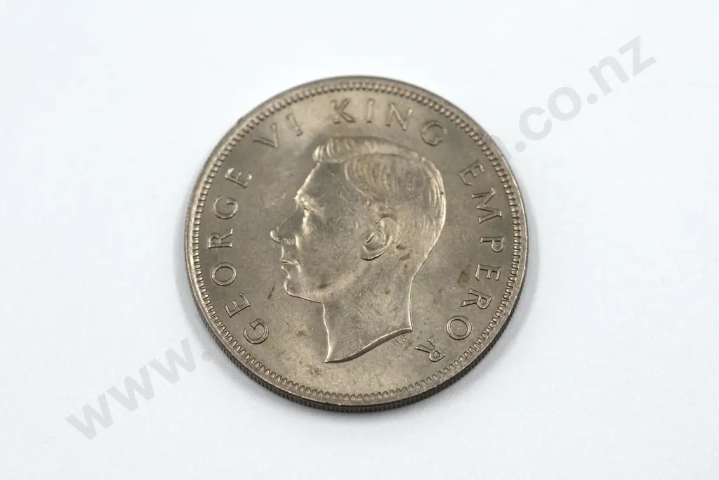 1947 halfcrown, uncirculated with mint lustre. C.V. $650 Image 1++