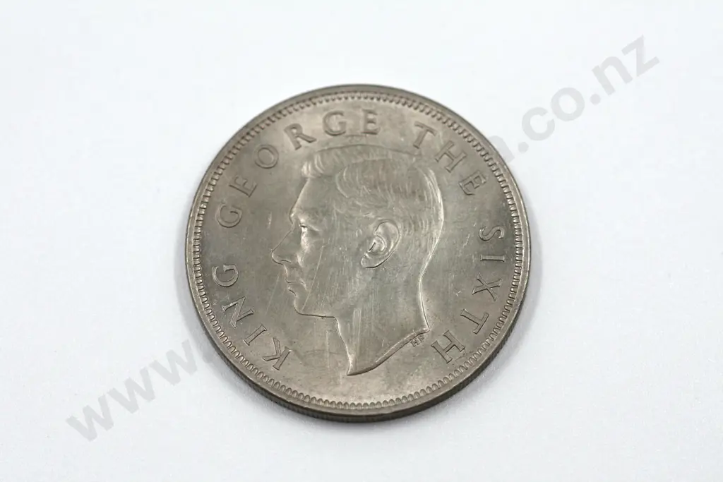 1948 halfcrown, uncirculated with mint lustre. C.V. $650 Image 1++