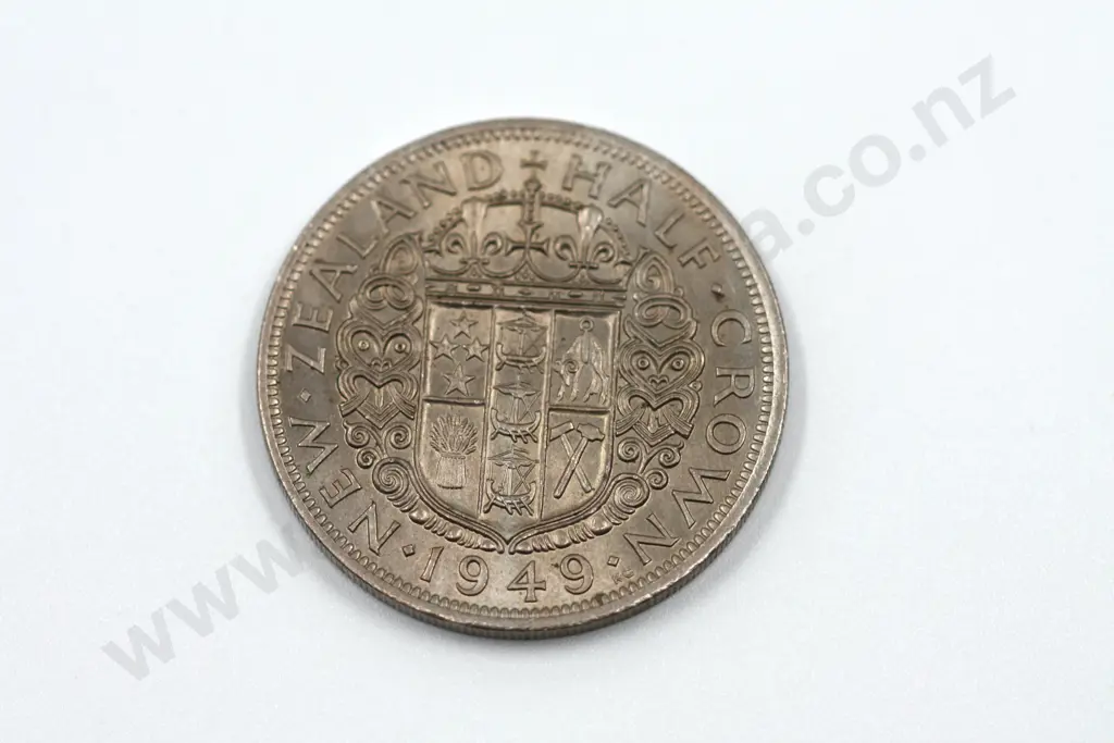 1949 halfcrown, almost uncirculated with mint lustre. C.V. $275 Image 1++