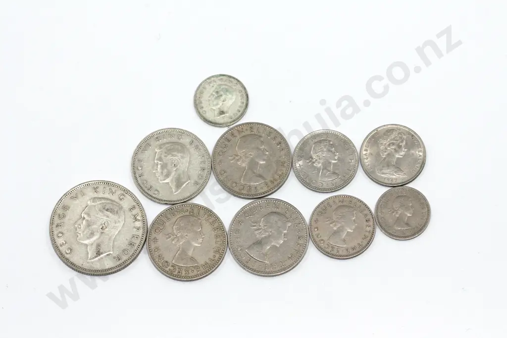 10 X NEW ZEALAND COIN VARIETIES BROKEN BACK NSS ETC Image 1++