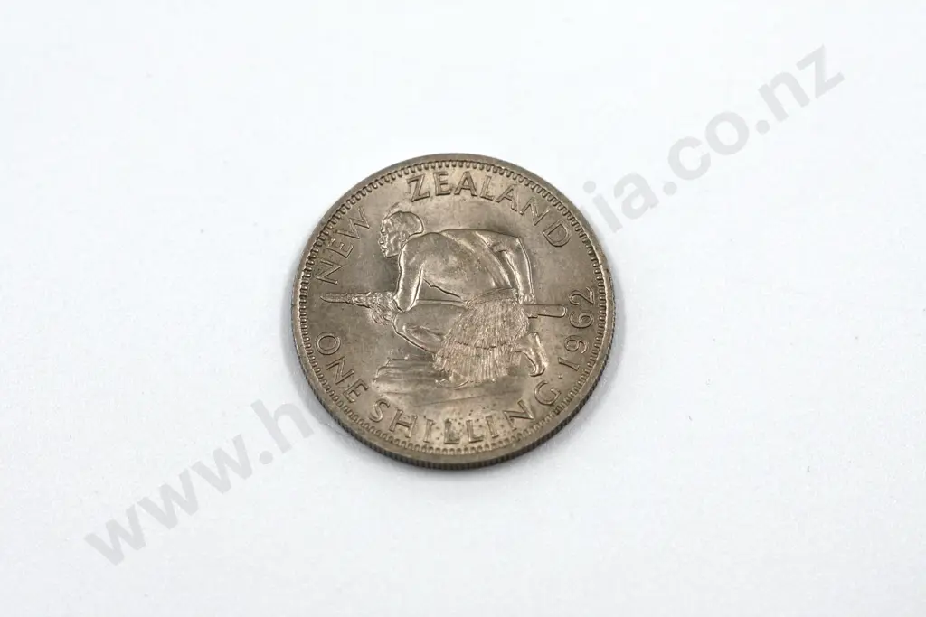 1962 ‘no ground line’ shilling, almost uncirculated with lustre. C.V. $125 Image 1++