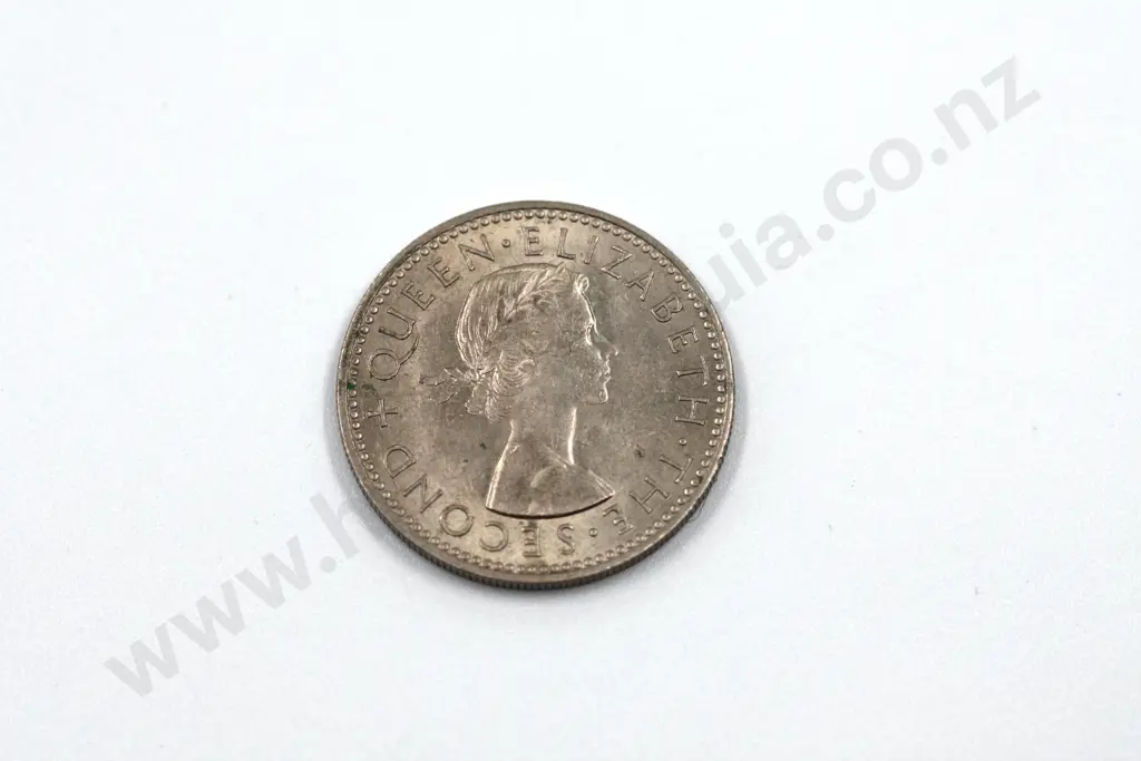 1962 ‘no ground line’ shilling, almost uncirculated with lustre. C.V. $125 Image 1++