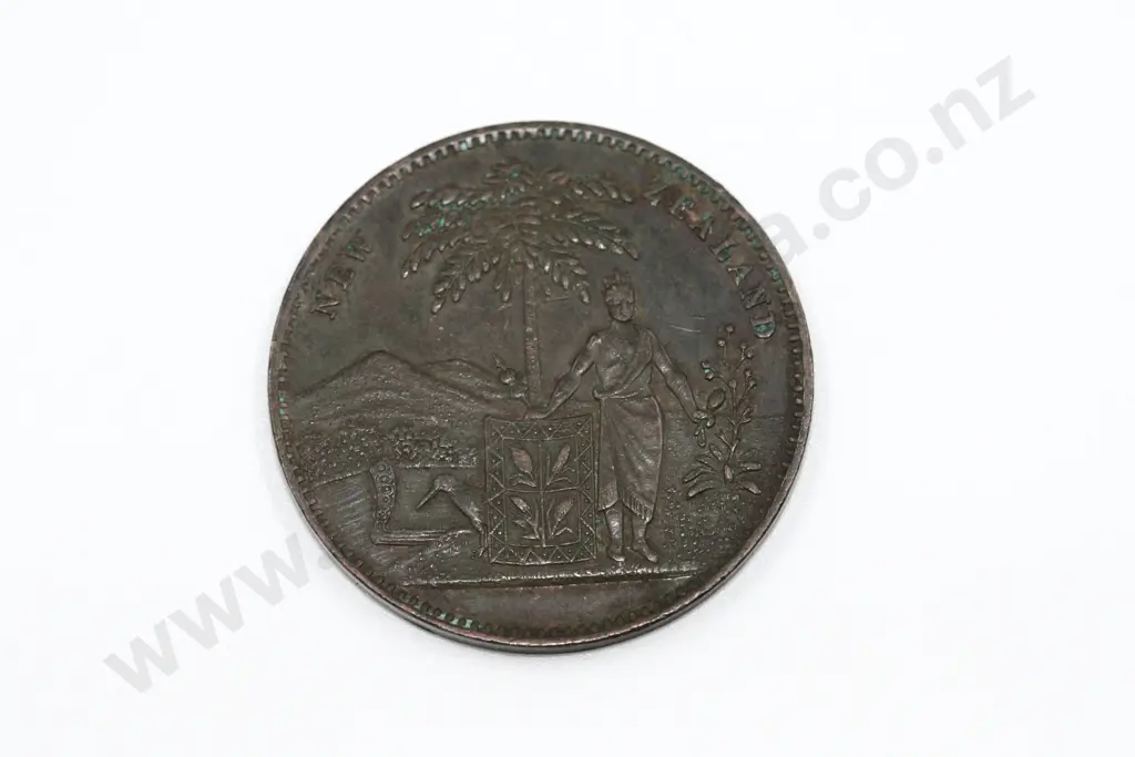 Milner & Thompson, Christchurch, one penny, ND ( 1881 -82 ), very fine. C.V. $40 Image 1++
