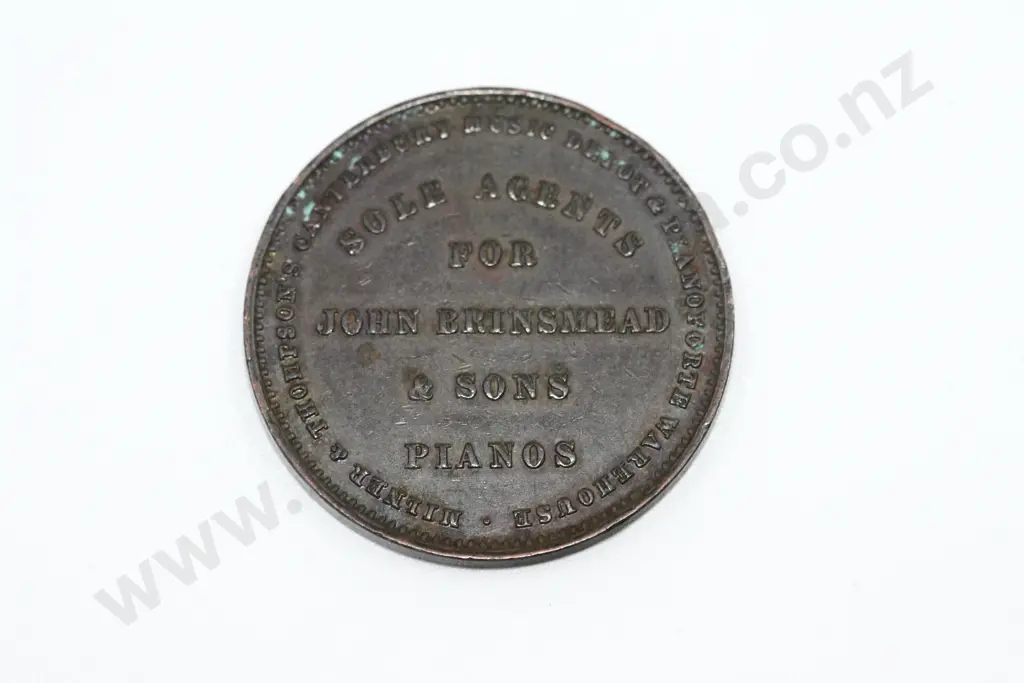 Milner & Thompson, Christchurch, one penny, ND ( 1881 -82 ), very fine. C.V. $40 Image 1++