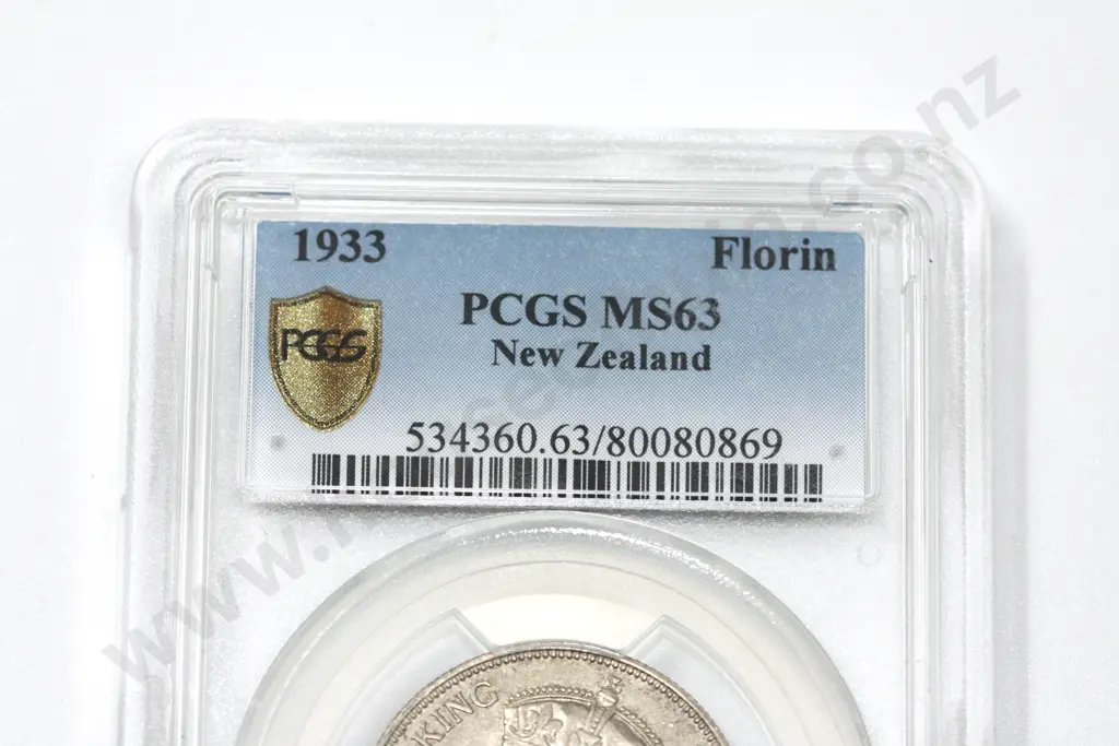 1933 florin, MS63. C.V. $750 Image 1++