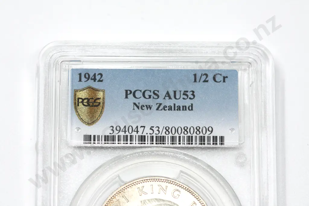 1942 halfcrown, AU53. C.V. $225 Image 1++