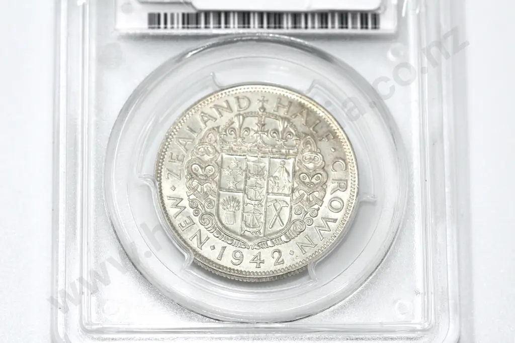 1942 halfcrown, AU53. C.V. $225 Image 1++