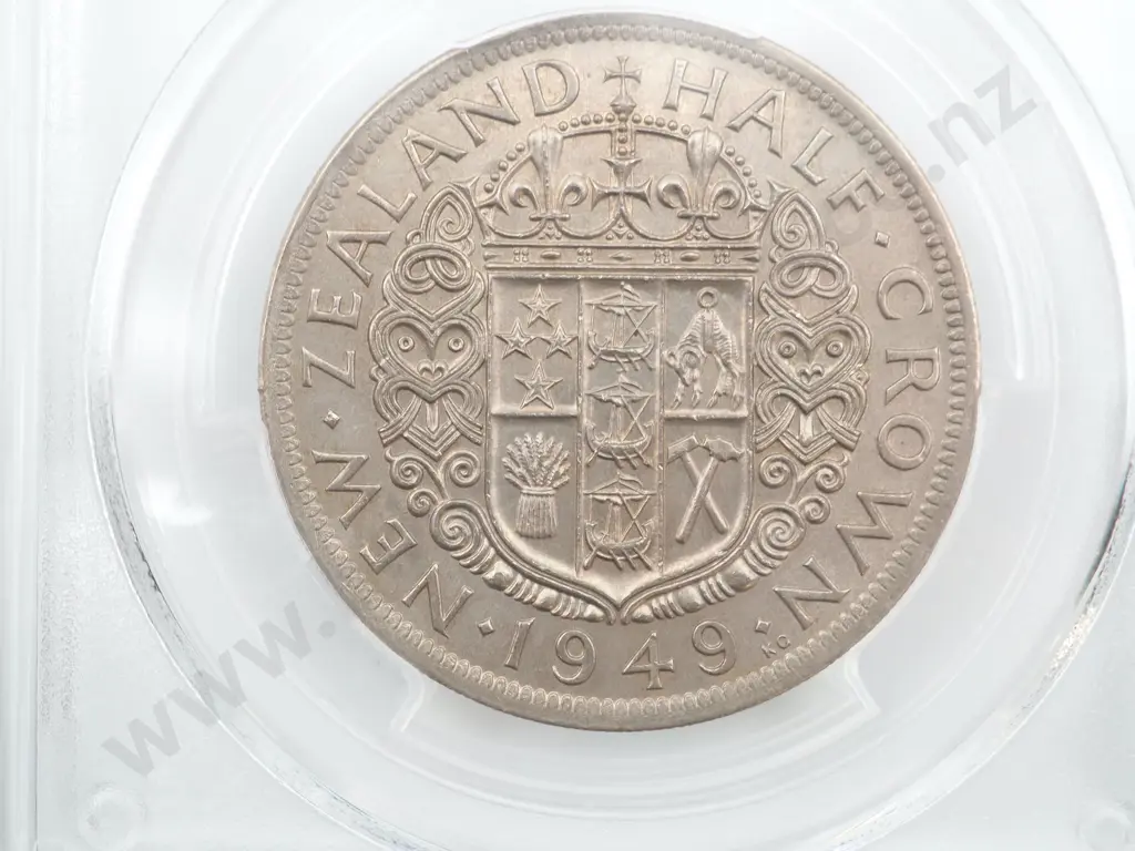 1949 halfcrown, MS62. C.V. $650 Image 1++