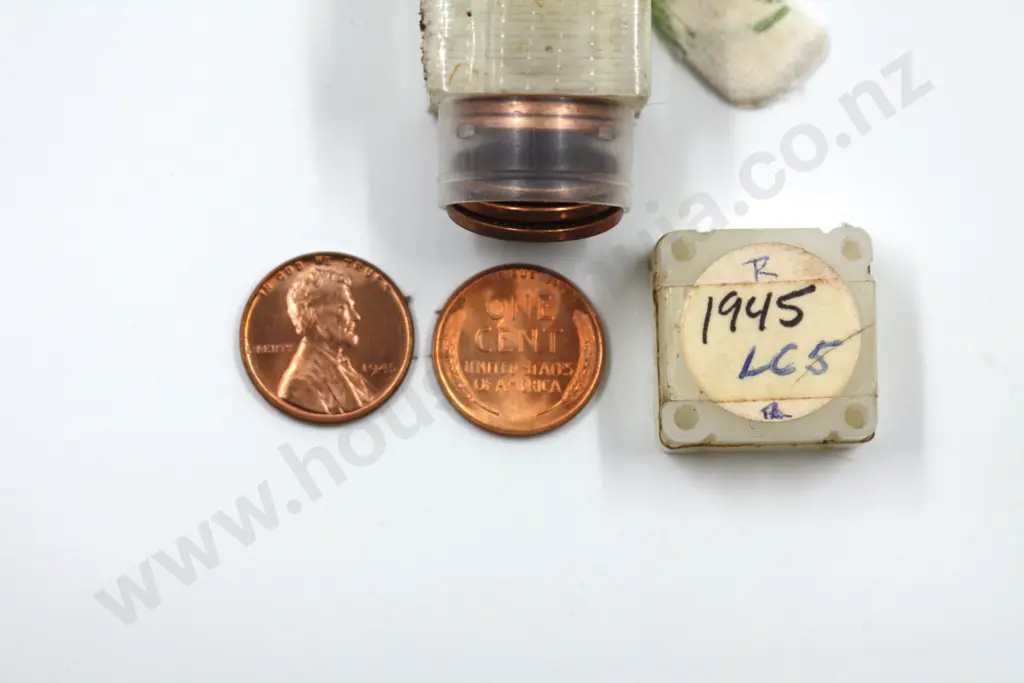 1945 Wheat Penny Tube of 50 Coins C.V.$80.5 Image 1++