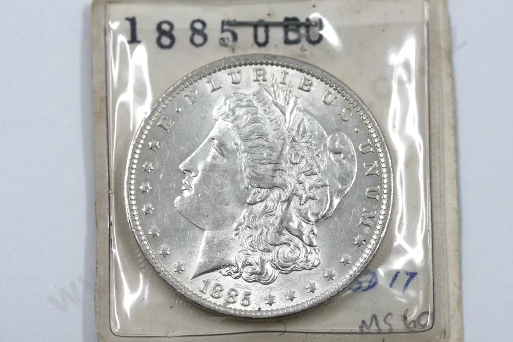 1885 United States Morgan Dollar. UNC CAT USD$50 Image 1++