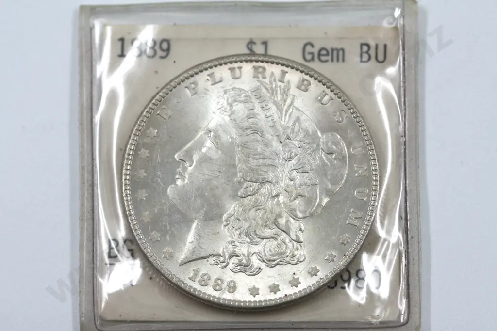1889 United States Morgan Dollar. UNC CAT USD$50 Image 1++