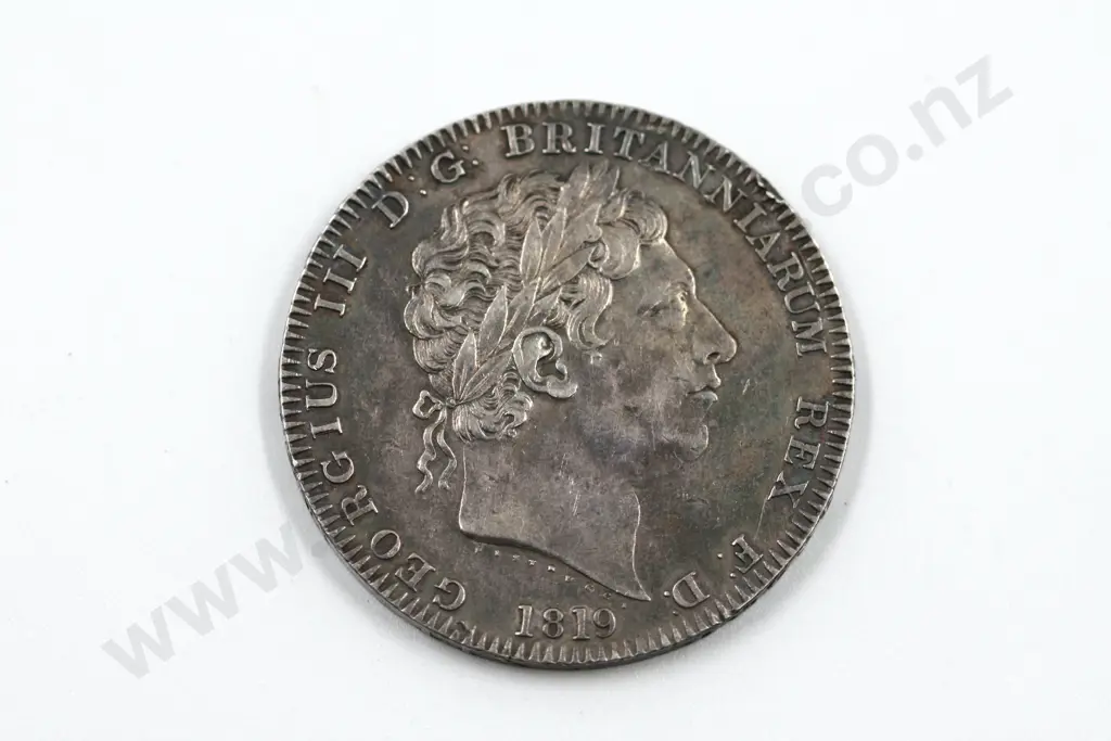 1819 British Full Crown (UC ex Mount) Image 1++