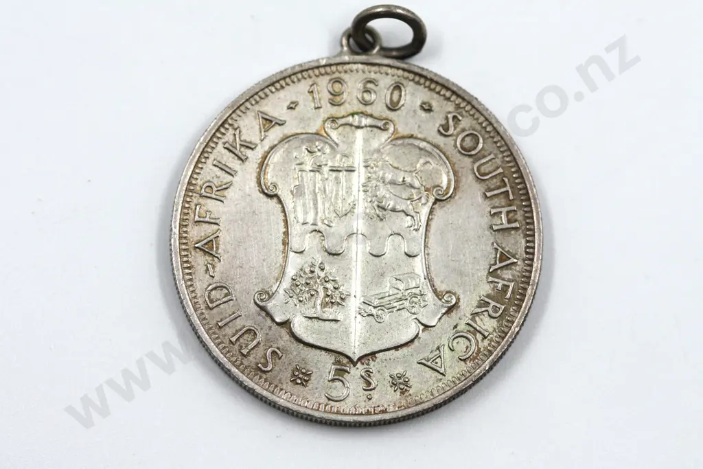 1960 South Africa 5 Shilling Pendant Image 1++