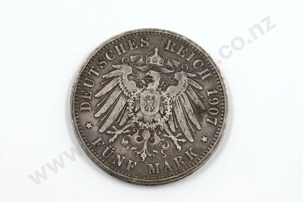 1907 Fünf Mark Deutsches Reich  Image 1++