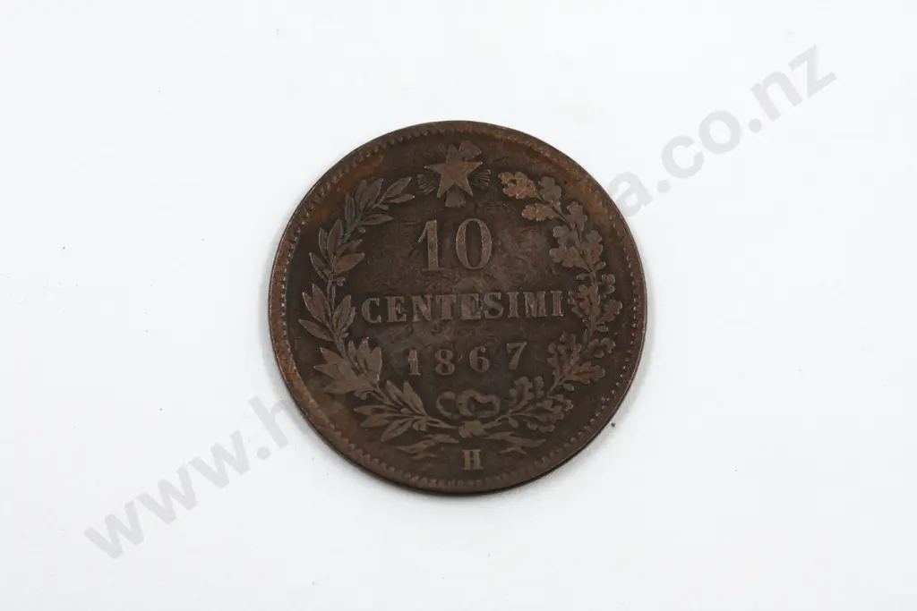 1867 10 Centesimi Italia Image 1++