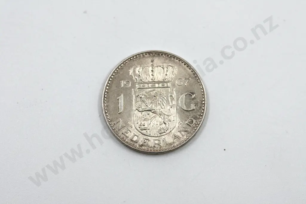 1967 1 Guilder Coin Netherlands Image 1++