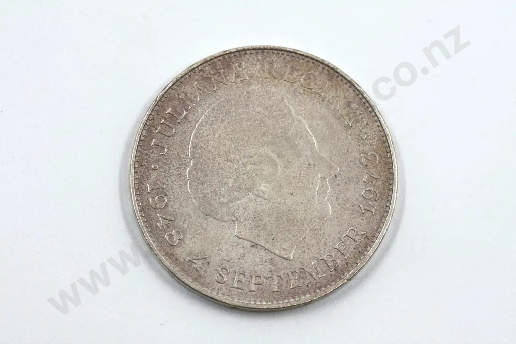 1973 10 Guilders Coin Netherlands Image 1++