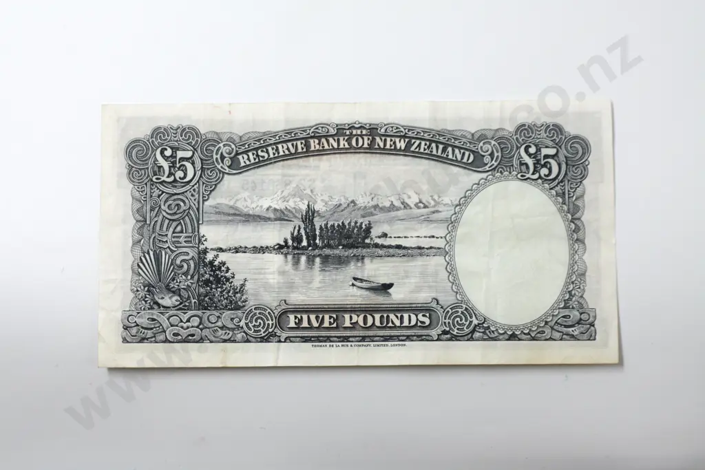 New Zealand 5 Pound Banknote (Fleming)  Image 1++