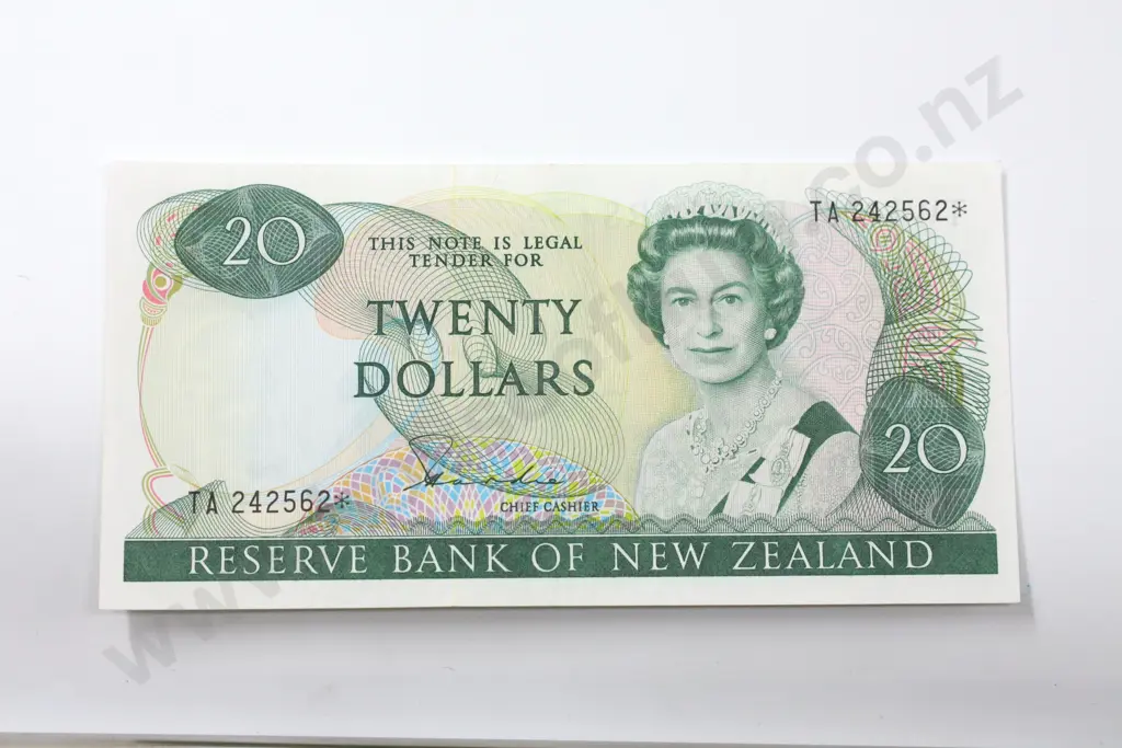 Twenty dollars, Hardie type one signature star note, very fine. C.V. $95 Image 1++