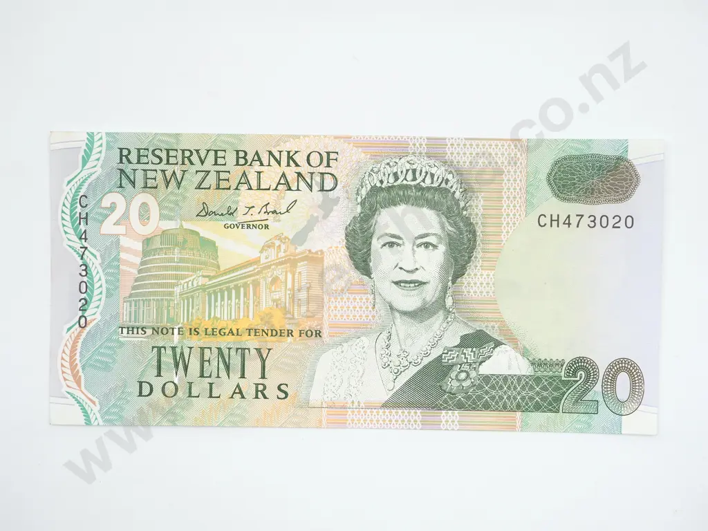 Twenty dollars, Brash type II signature, uncirculated. C.V. $65 Image 1++