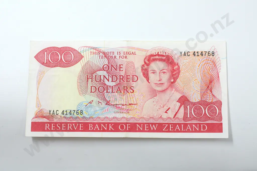 One hundred dollars, Russell signature, very fine. C.V. $350 Image 1++