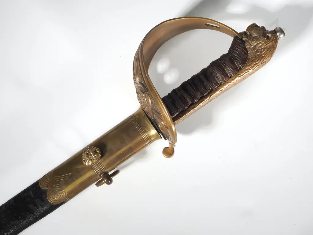Indian Made Copy of a Royal Navy Officer Style Sword Image 1++