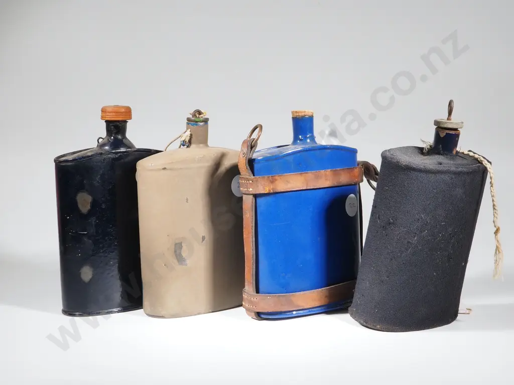 Assorted Lot of Four Military Waterbottles Image 1++