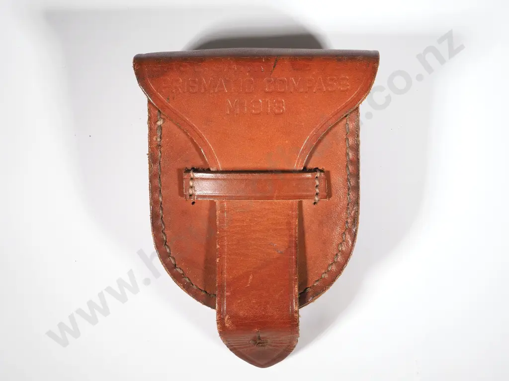 Leather Case/ Pouch for Belt Marked " Case Carrying For Prismatic Compass" M1918 Image 1++