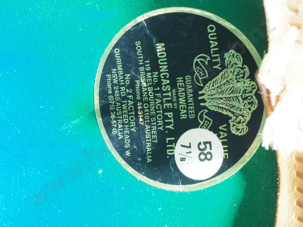 White New Zealand 1970's Police Helmet by Mt Castle Image 1++