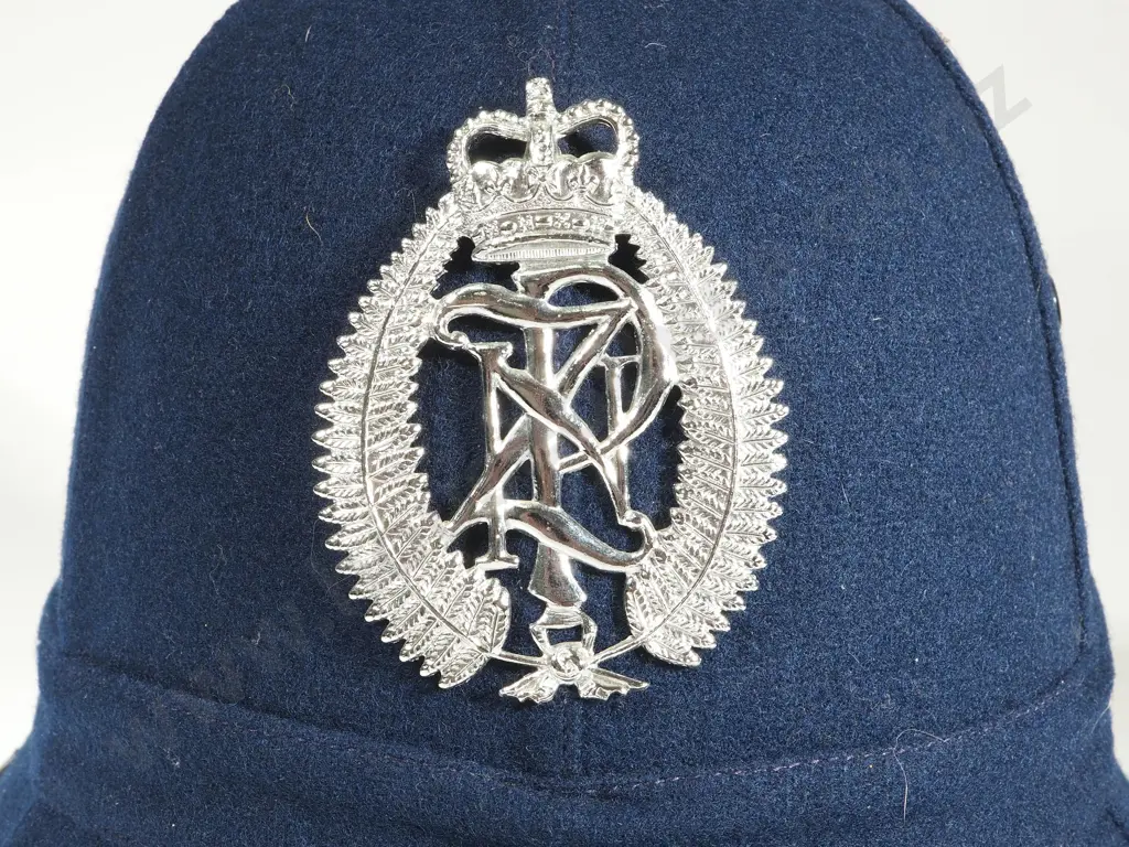 Blue New Zealand 1970's Police Helmet by Mt Castle Image 1++