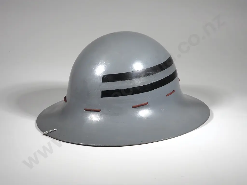 Zuckerman British Repainted WW2 Civilian Helmet A/F Image 1++