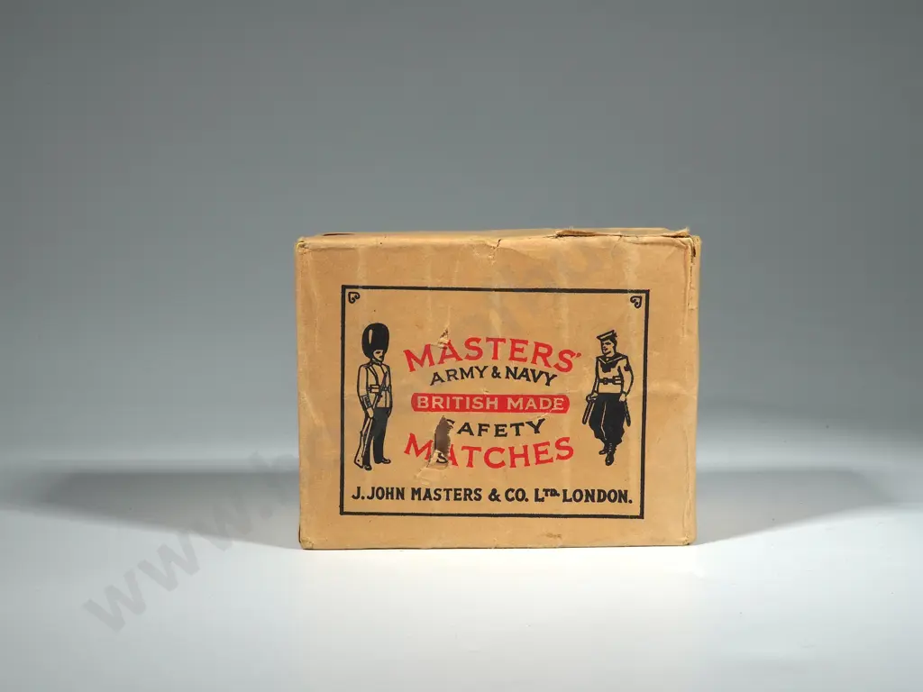 Unopened Packet of Masters Army & Navy Safety Matches - WW2 Era Image 1++