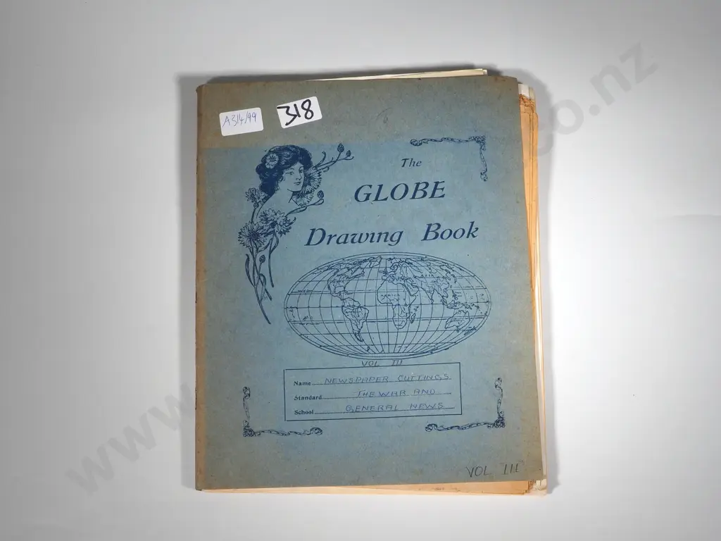 WW2 & New Zealand Newspaper Cutting Scrap Book Image 1++