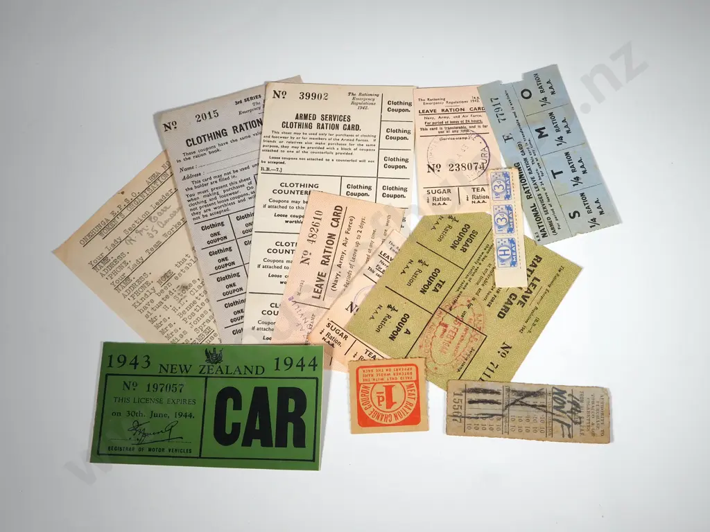 Assorted Lot of WW2 Ration Tokens & Ephemera Image 1++