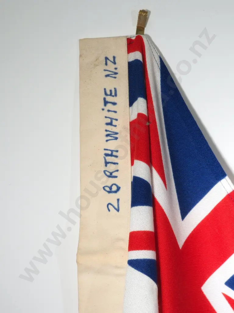 1950's New Zealand White Ensign Flag 1000 X 490mm Image 1++