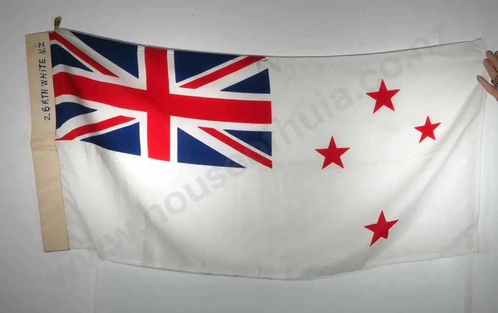 1950's New Zealand White Ensign Flag 1000 X 490mm Image 1++