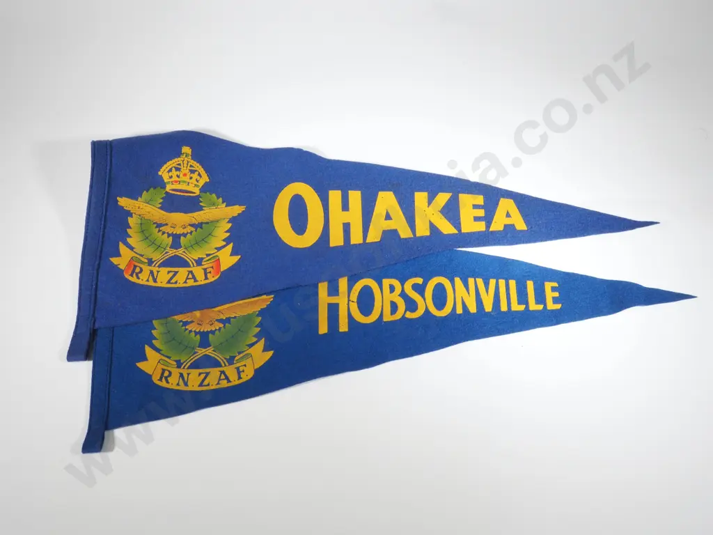 Two RNZAF Pennants - Hobsonville & Ohakea - Some Mothing Image 1++