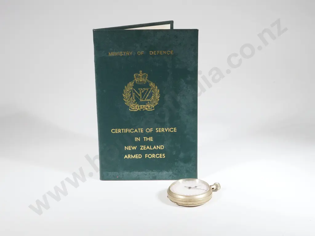 Ministry of Defence Certificate of Service to Squadron Leader Gordon Thompson & Military Issue Stop Watch Image 1++