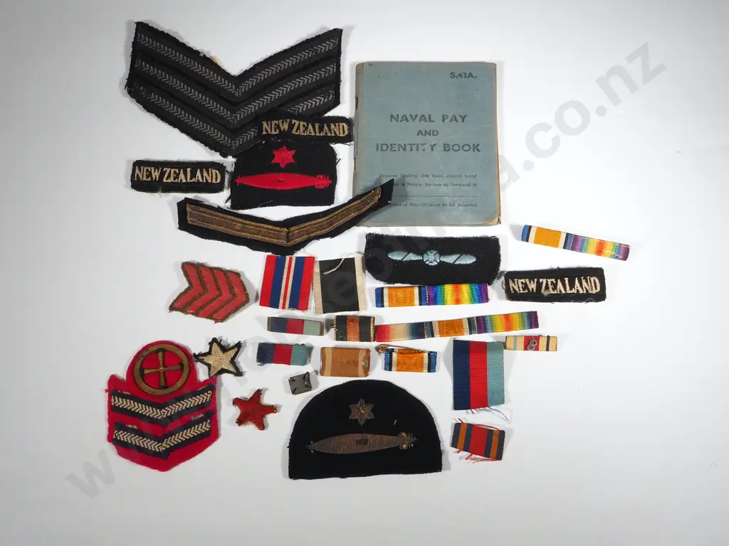 Assorted Lot of New Zealand Military Items - Army / Airforce / Navy Cloth Patches. Medal Ribbons etc Image 1++