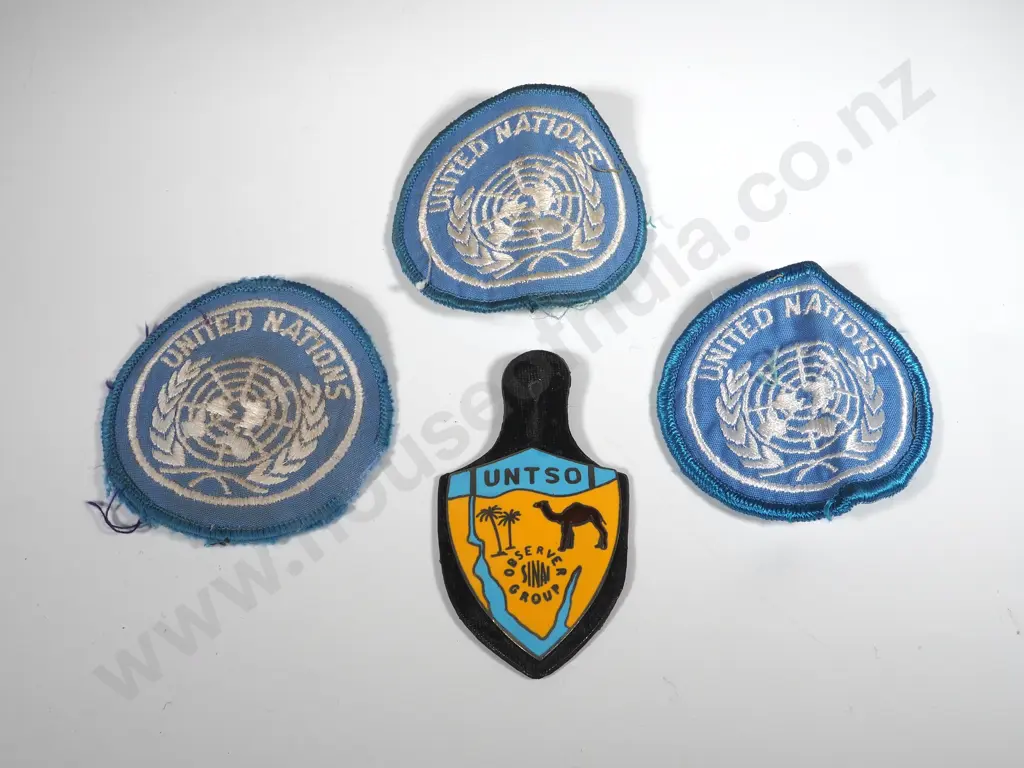UN TSO Observer Group Tab & Three Cloth Patches Image 1++