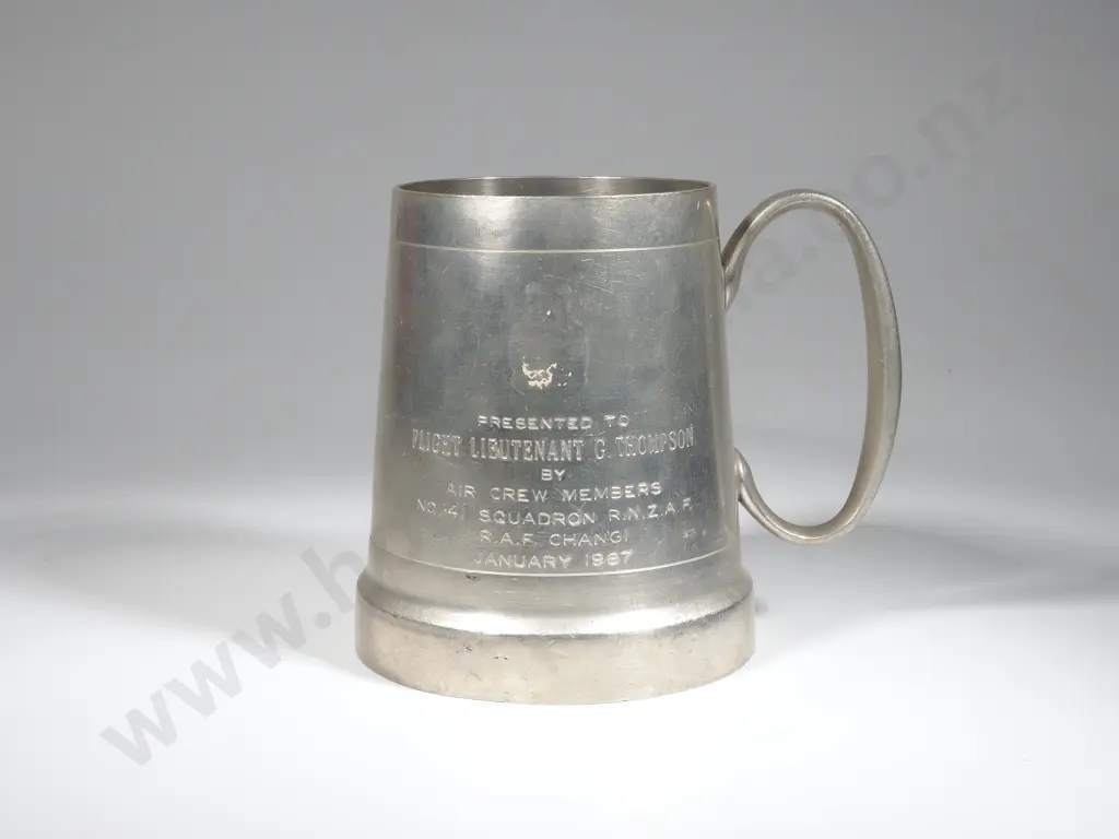 1967 Presentation Tankard to Flight Lieutenant G Thompson by Air Crew Members No.41 Squadron Image 1++